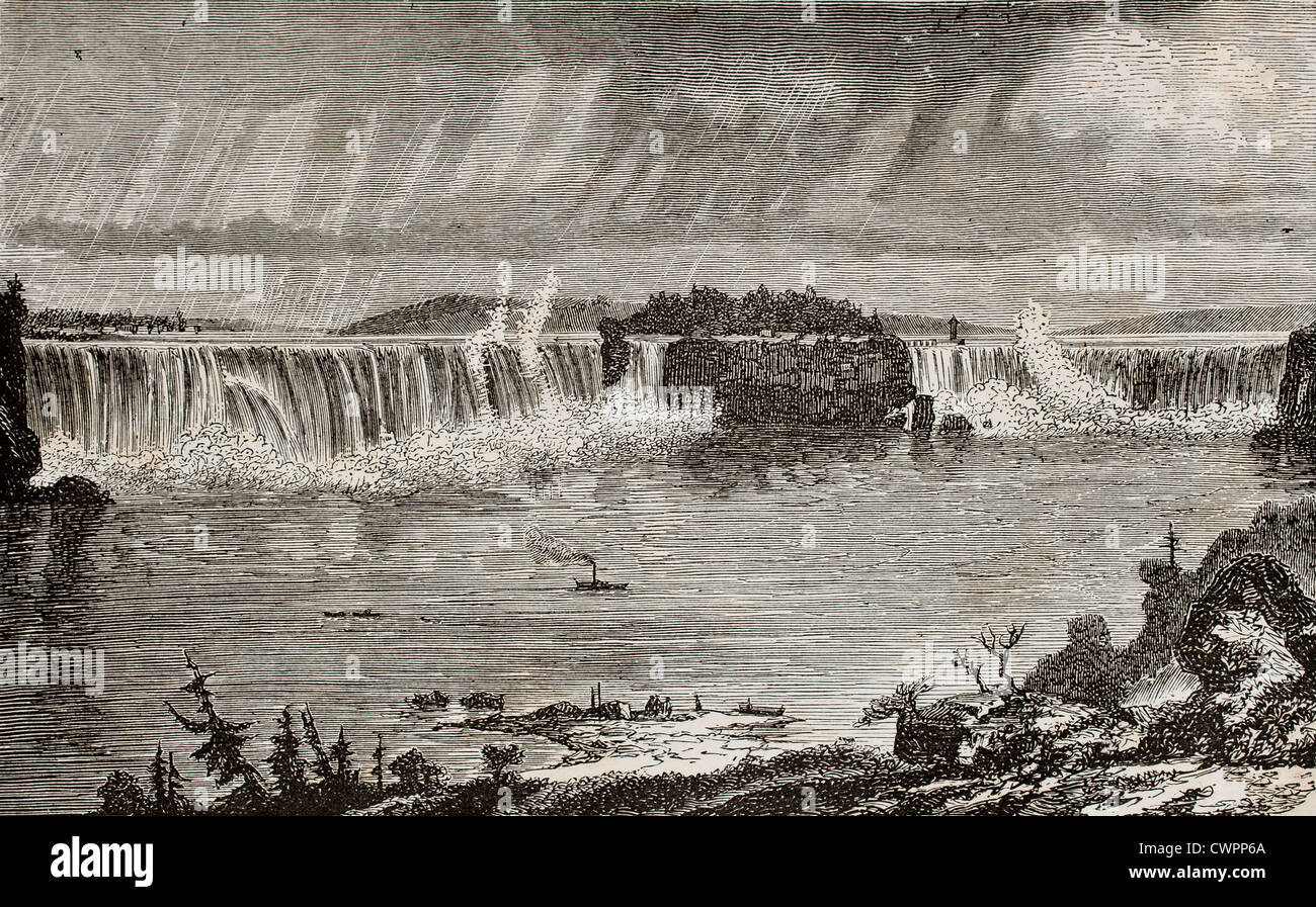Niagara Falls, between U.S.A. And Canada Stock Photo
