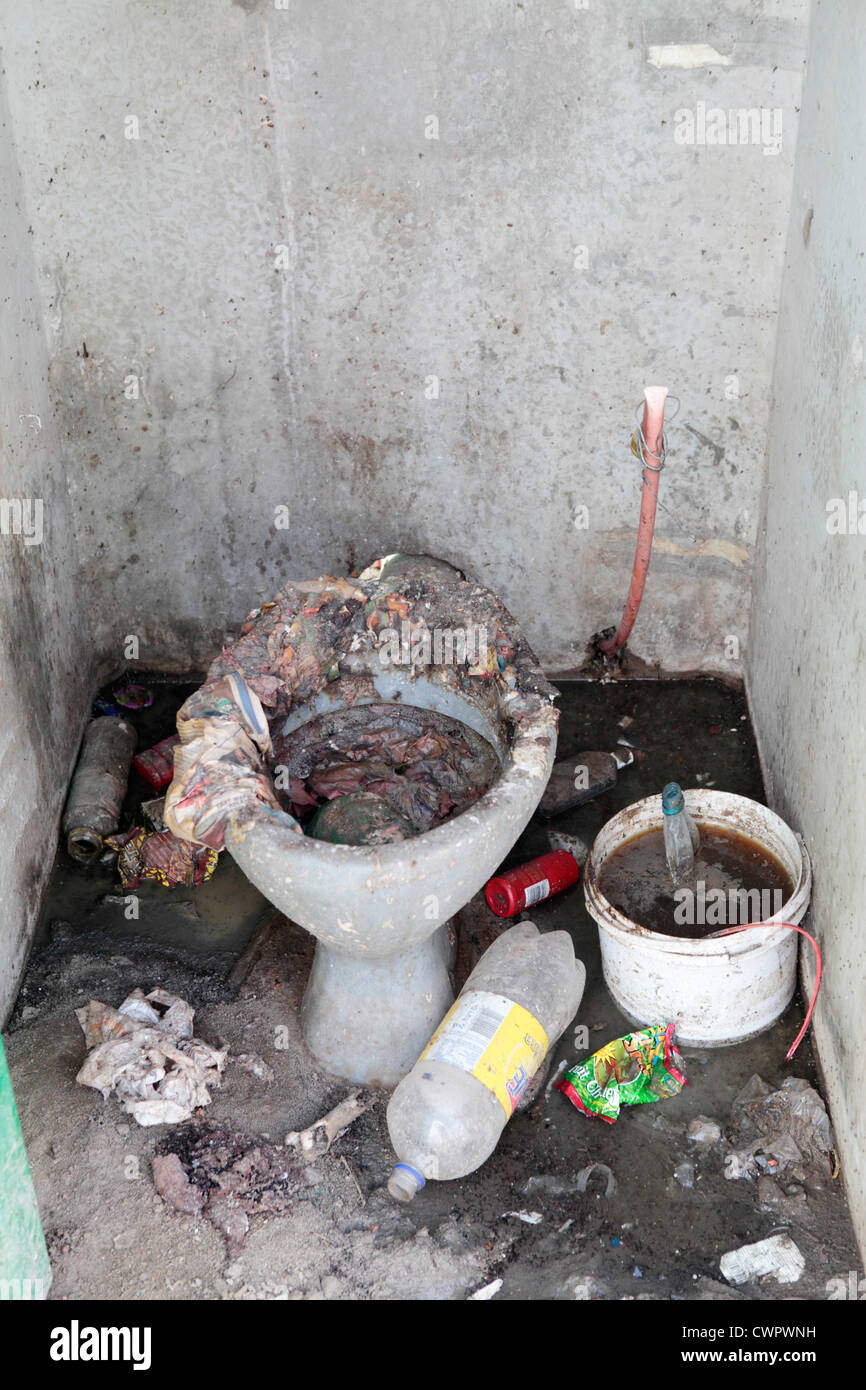 Blocked Communal Toilet, Khayelitsha, South Africa Stock Photo Alamy