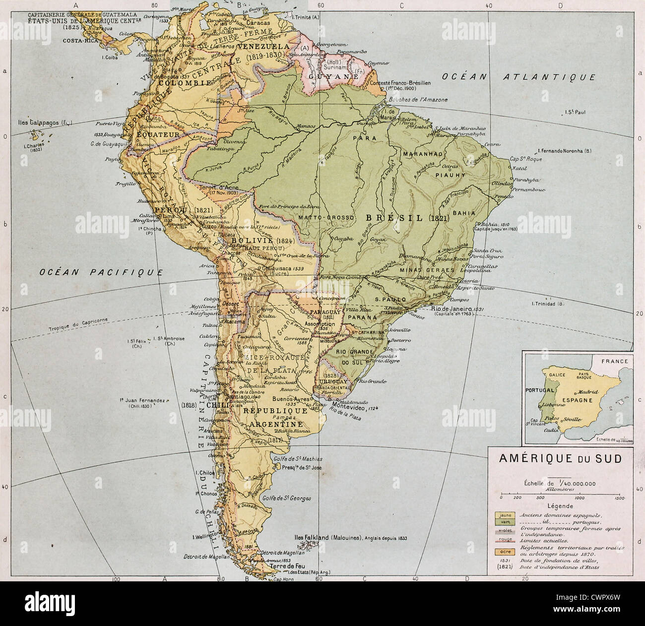 South America Map High Resolution Stock Photography And Images Alamy