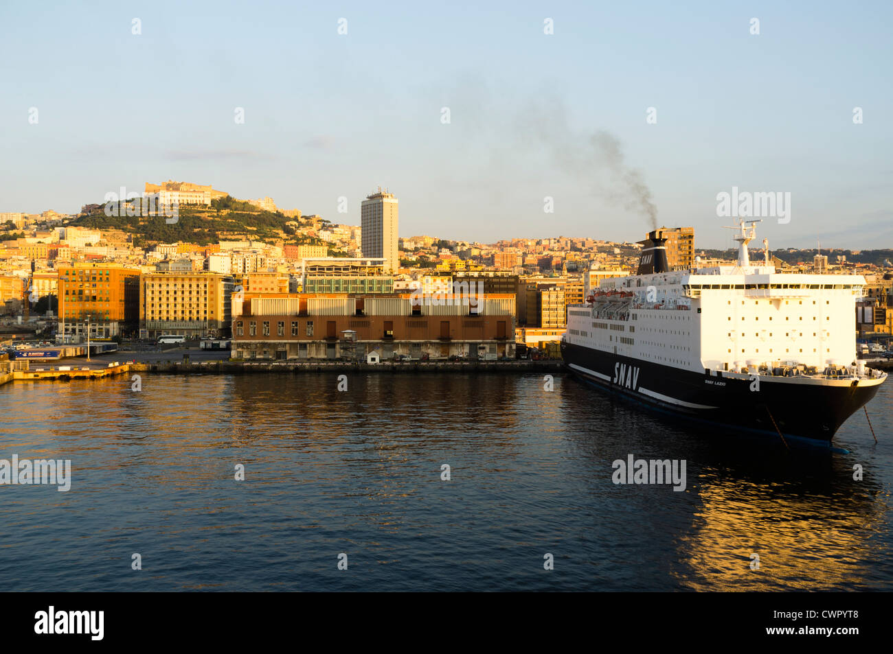 The port in Naples,Italy Stock Photo