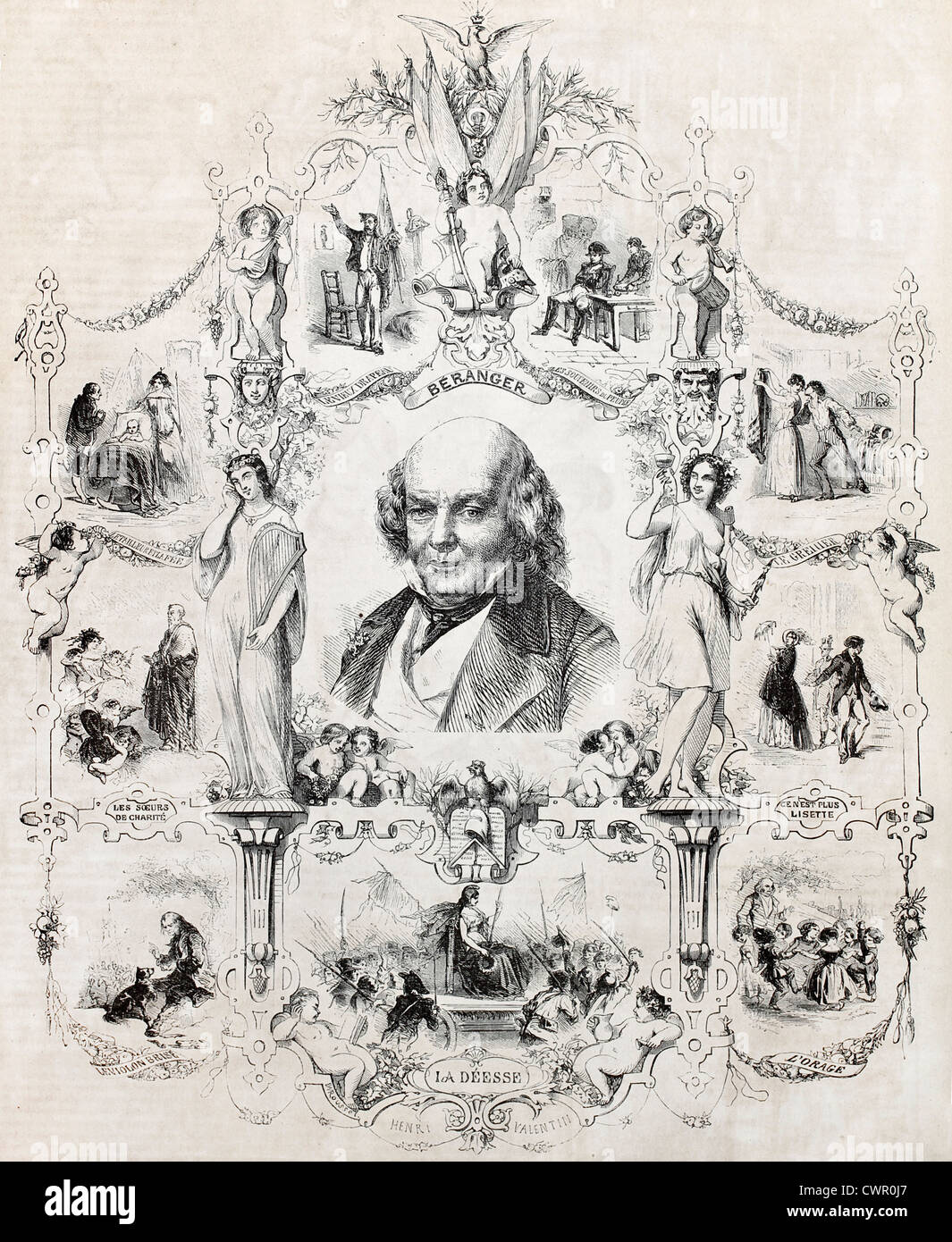 PierreJean de Beranger Stock Photo Alamy