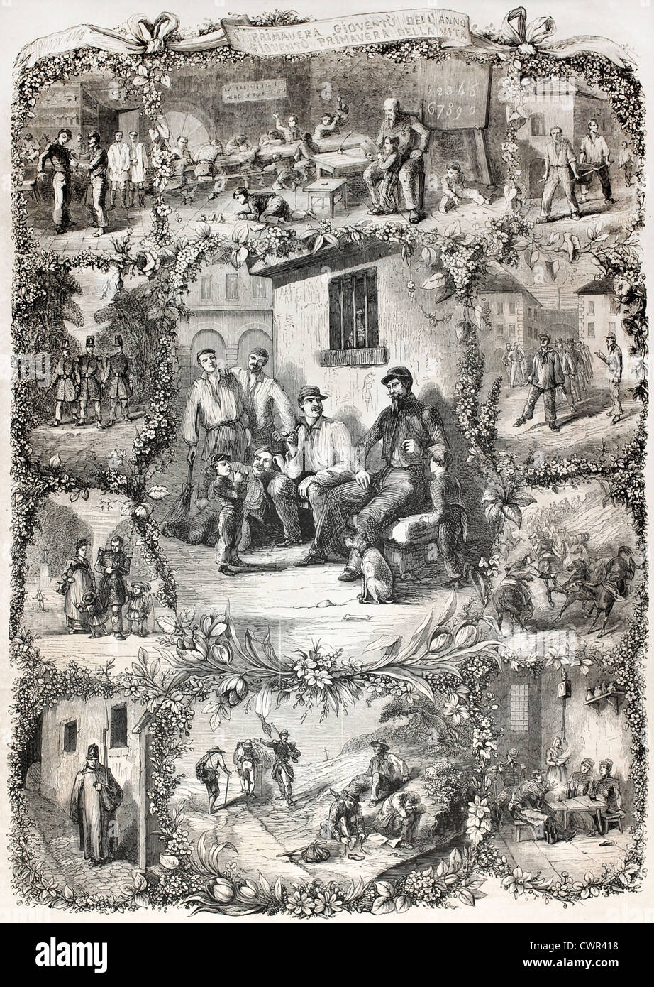 military life, various scenes Stock Photo