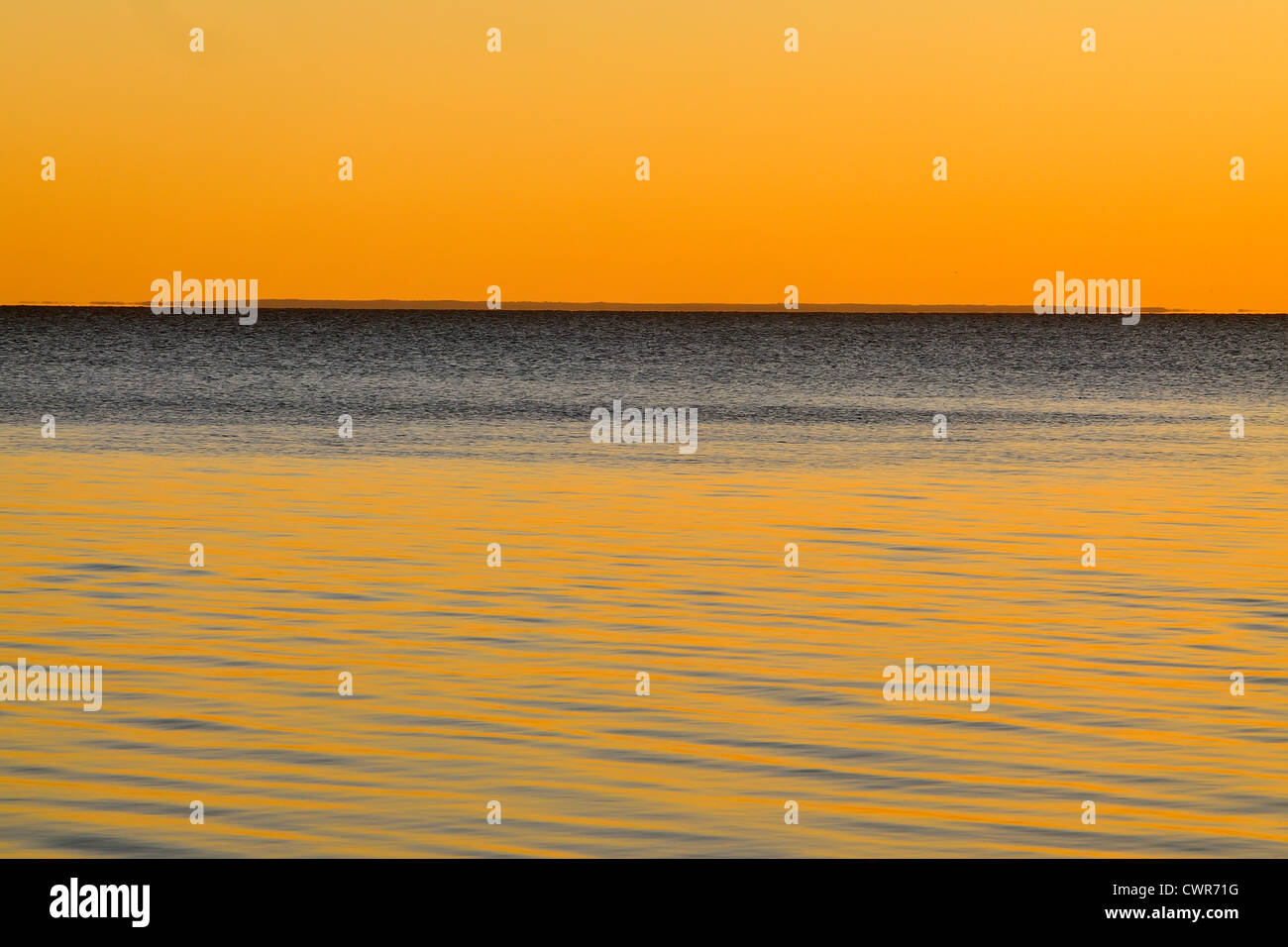 Lake Winnipeg at dawn, Matlock, Manitoba, Canada Stock Photo