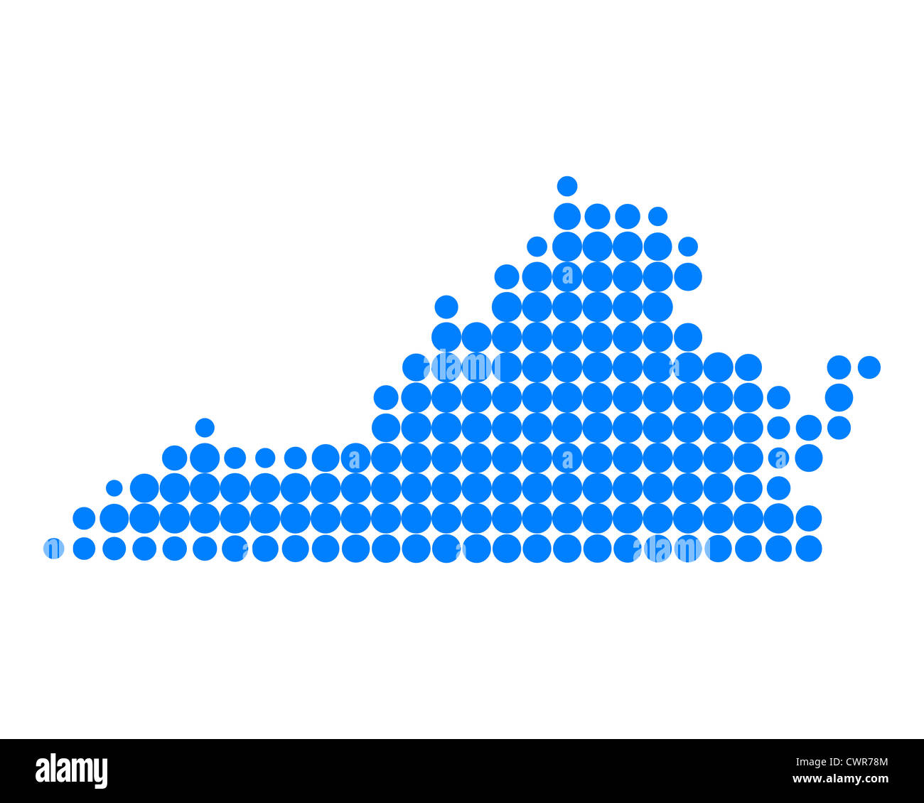 Map of Virginia Stock Photo Alamy