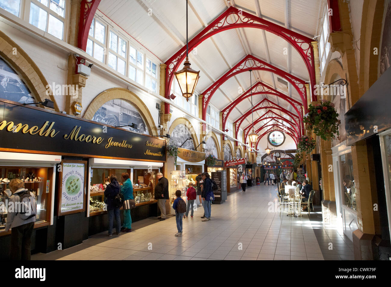 inverness victorian market interior highland scotland uk Stock Photo Alamy