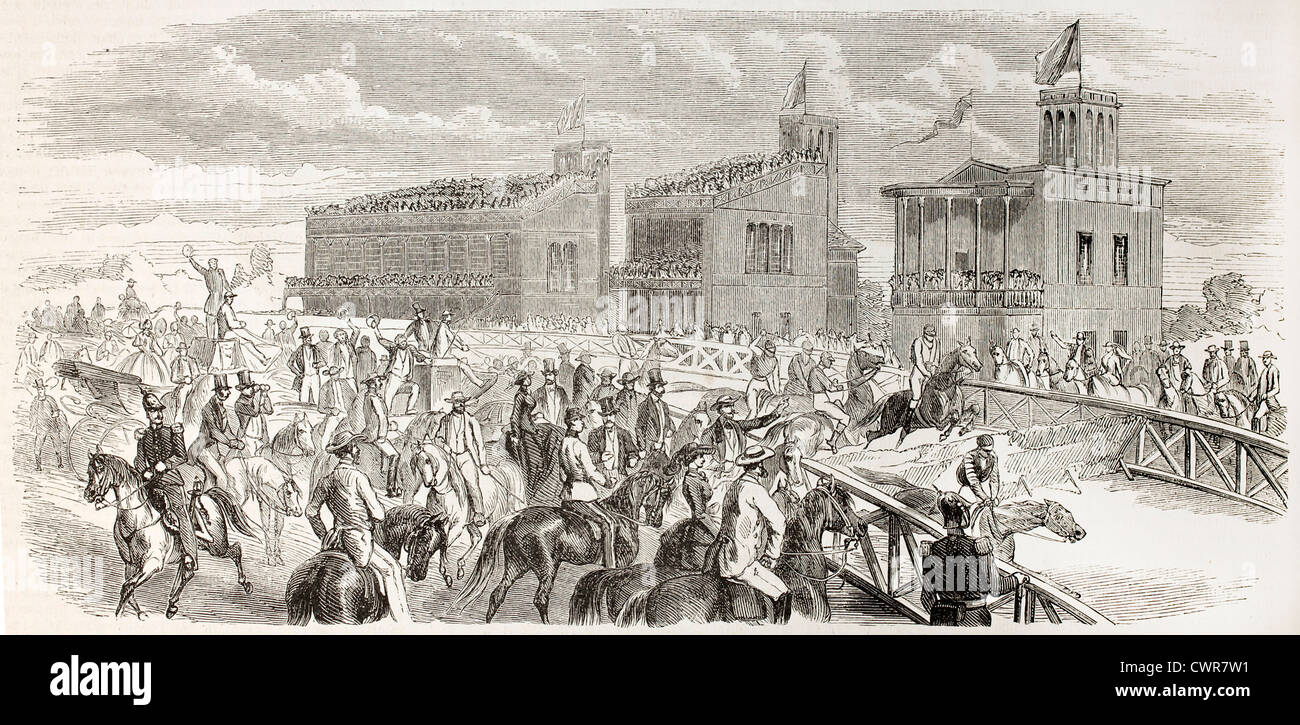 Baden racecourse Stock Photo