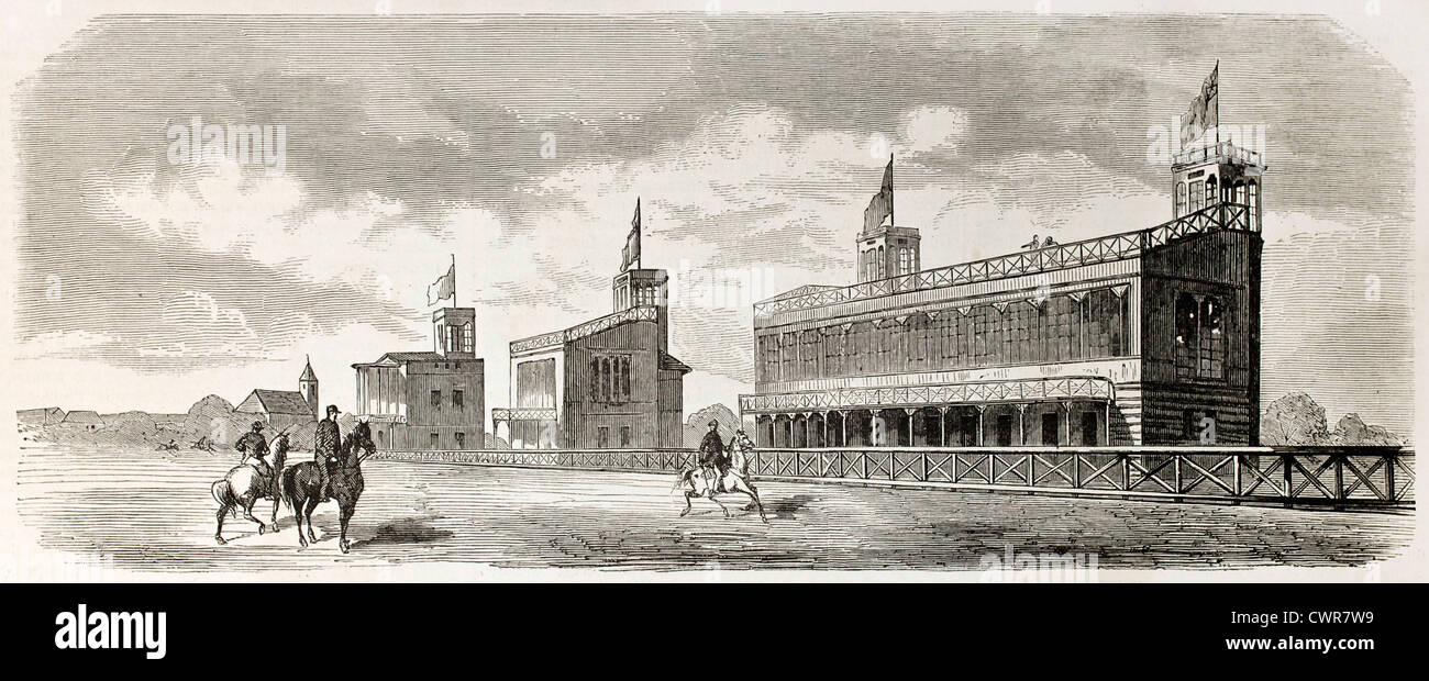 Baden racecourse Stock Photo