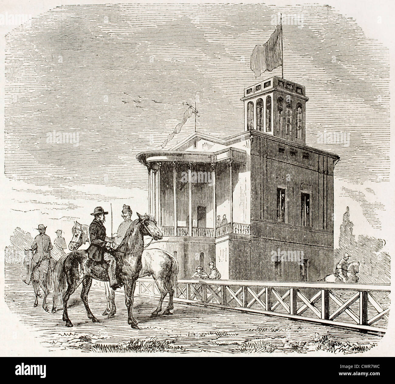 Baden racecourse Stock Photo