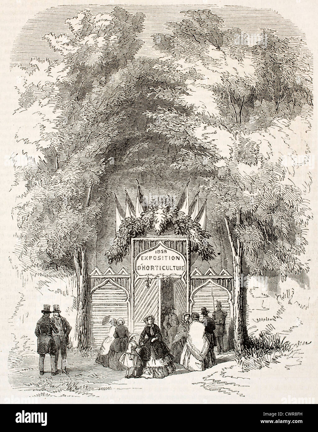 Chaumont Haute-Marne horticulture exposition entrance Stock Photo