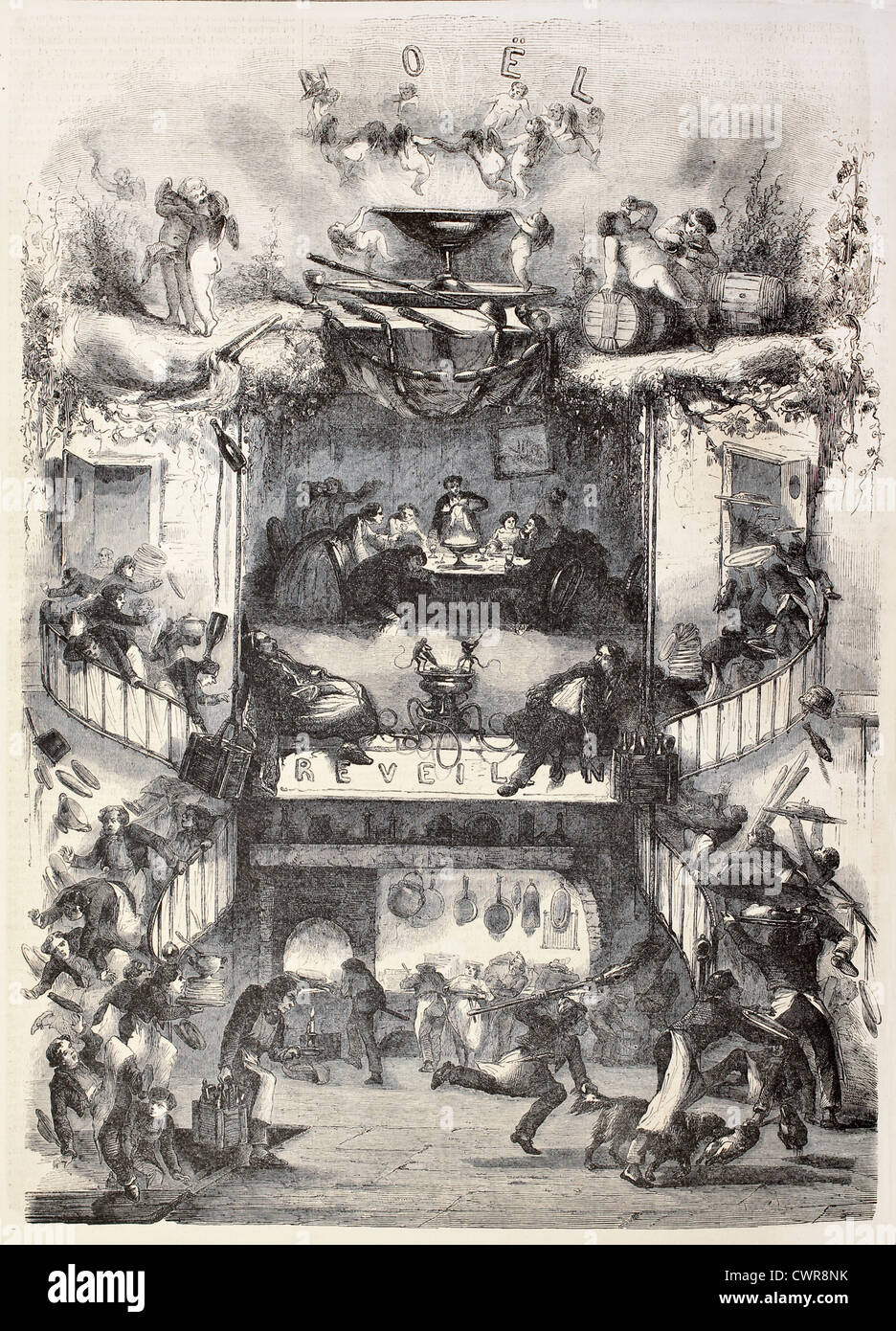 Christmas dinner preparations Stock Photo