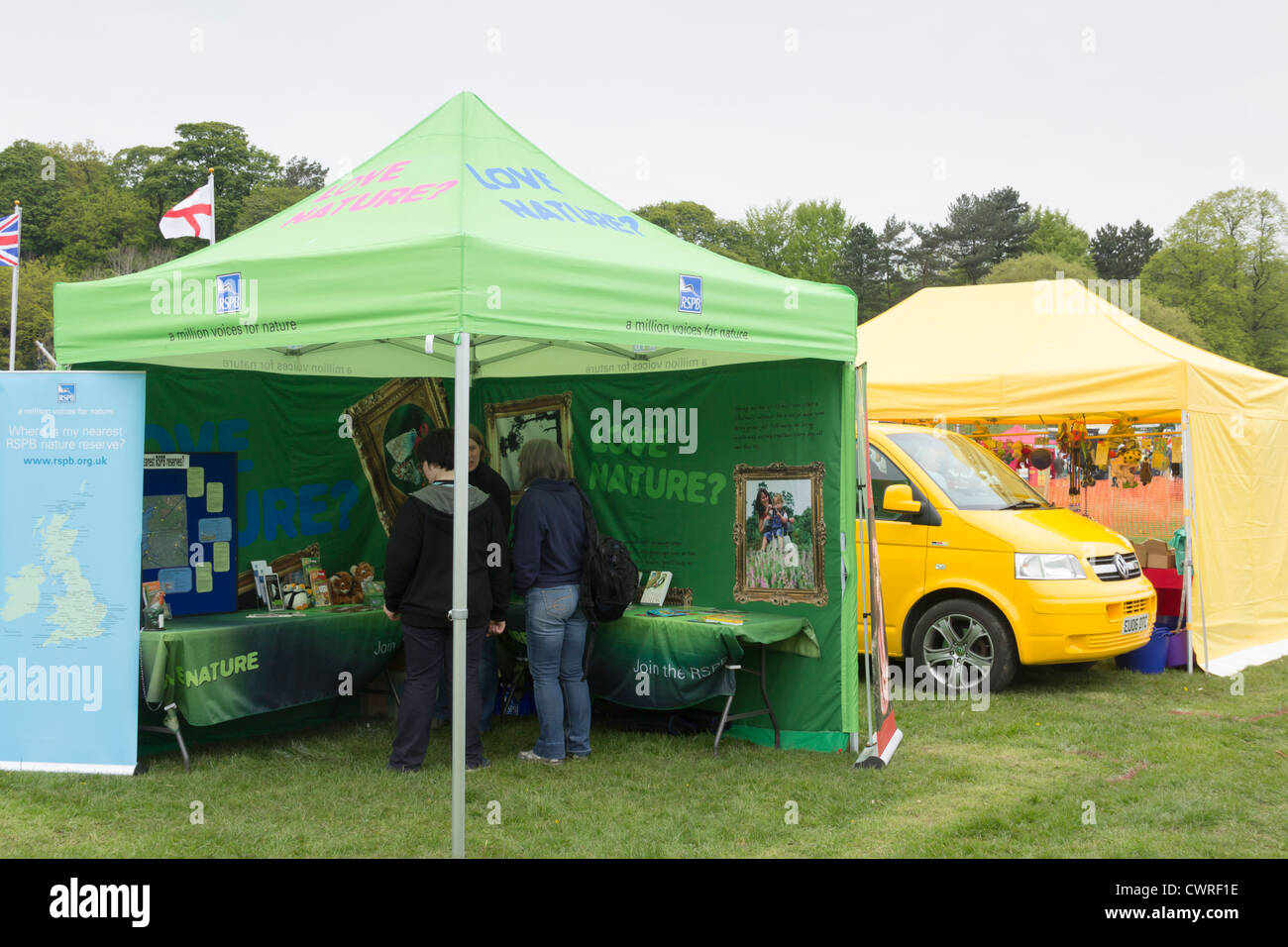 The Royal Society for the Protection of Birds  at the Lancashire Countryside Experience day at Witton Country Park in 2012. Stock Photo