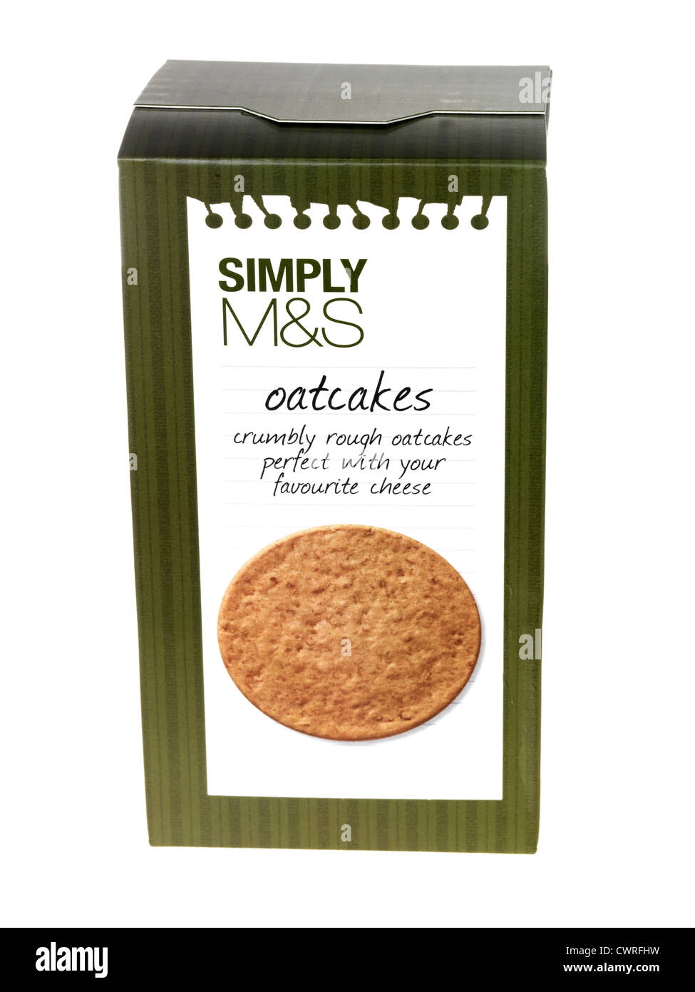 Carton of Oatcakes Stock Photo