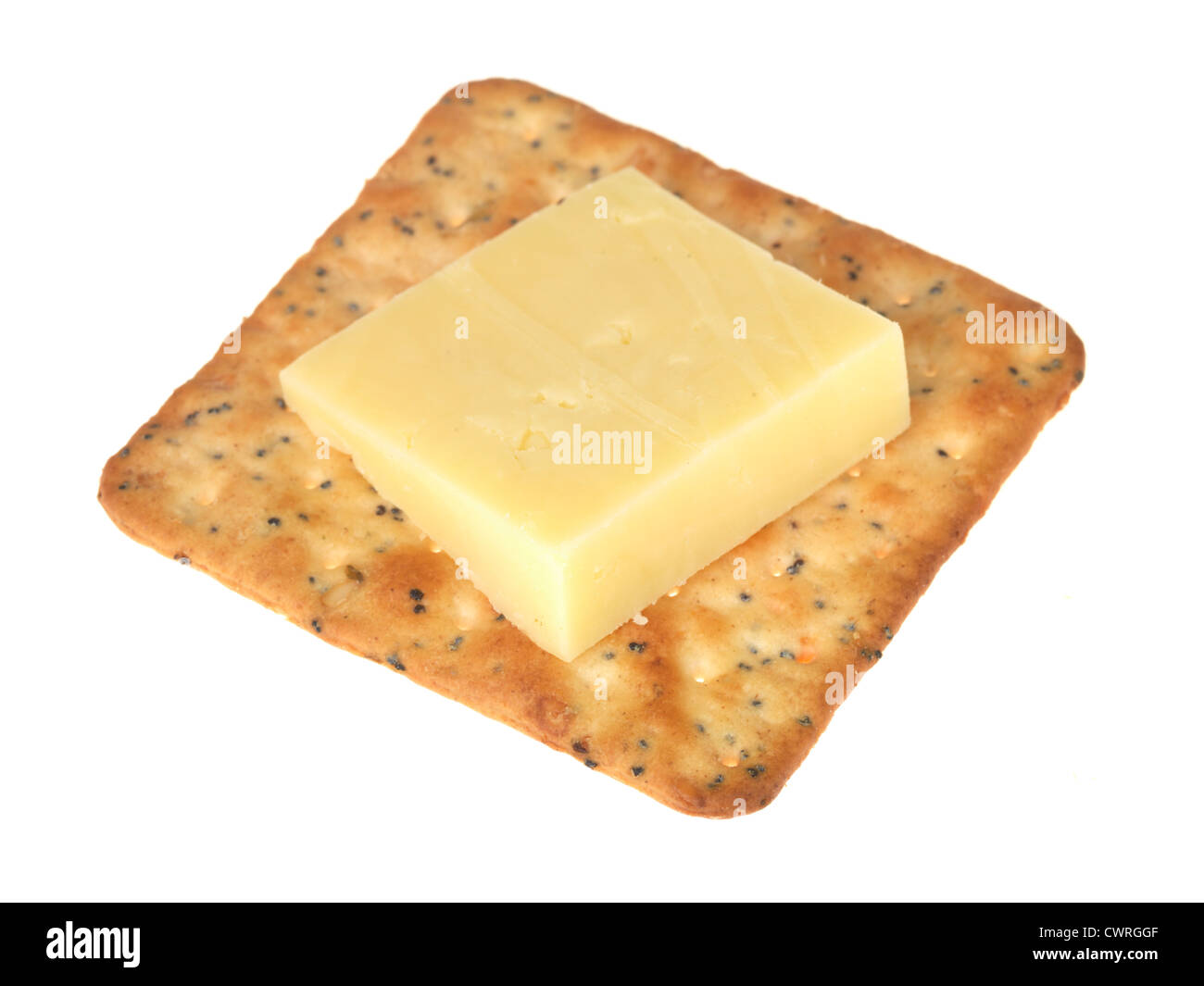 Cracker with Cheese Stock Photo Alamy