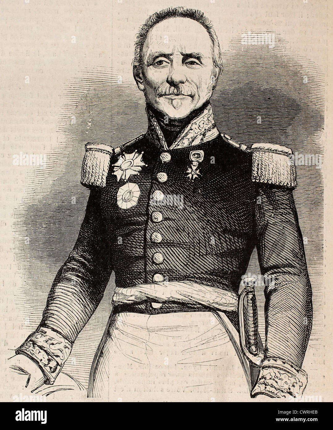 General Camille Alphonse Trezel Stock Photo