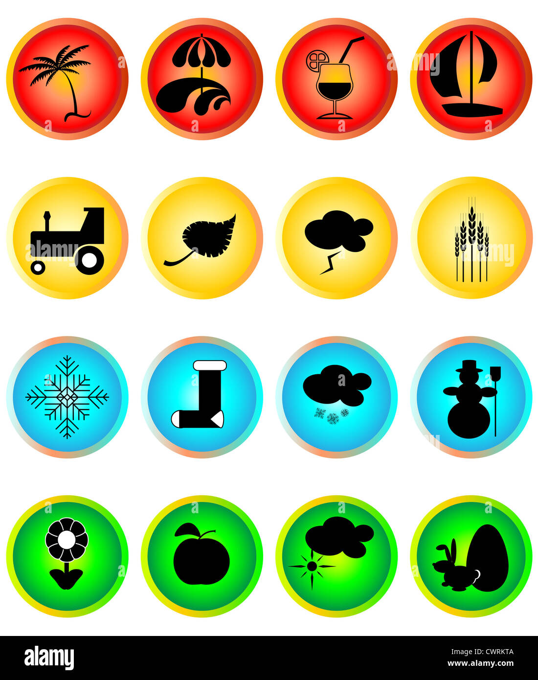 Circle Four Seasons High Resolution Stock Photography and Images - Alamy