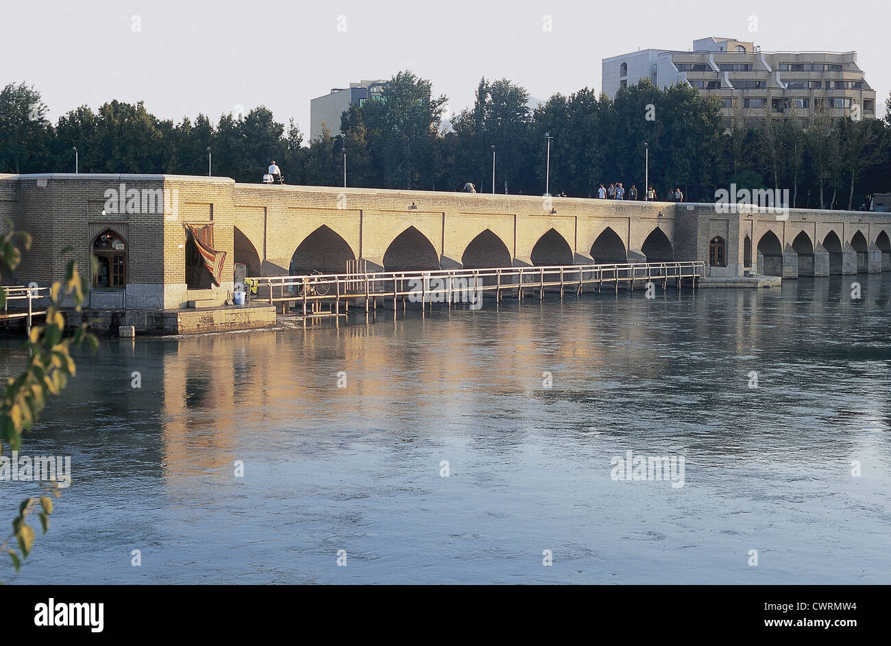 Iran. Isfahan. Chubi Bridge. It was built during the reign of Shah Abbas II in 1665. Stock Photo