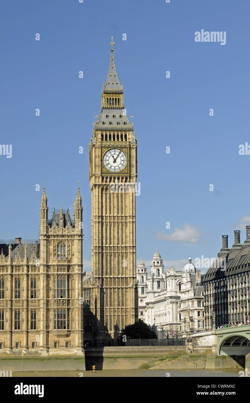 Big Ben and Houses of Parliament London England Stock Photo