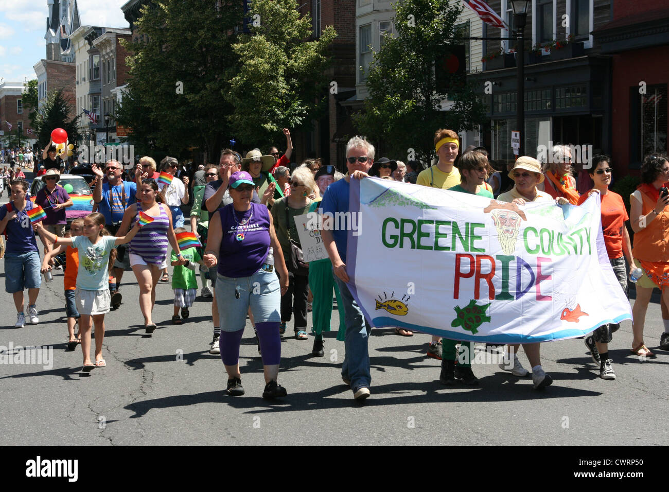 Greene County Pride Gay Pride Parade Hudson NY Stock Photo Alamy