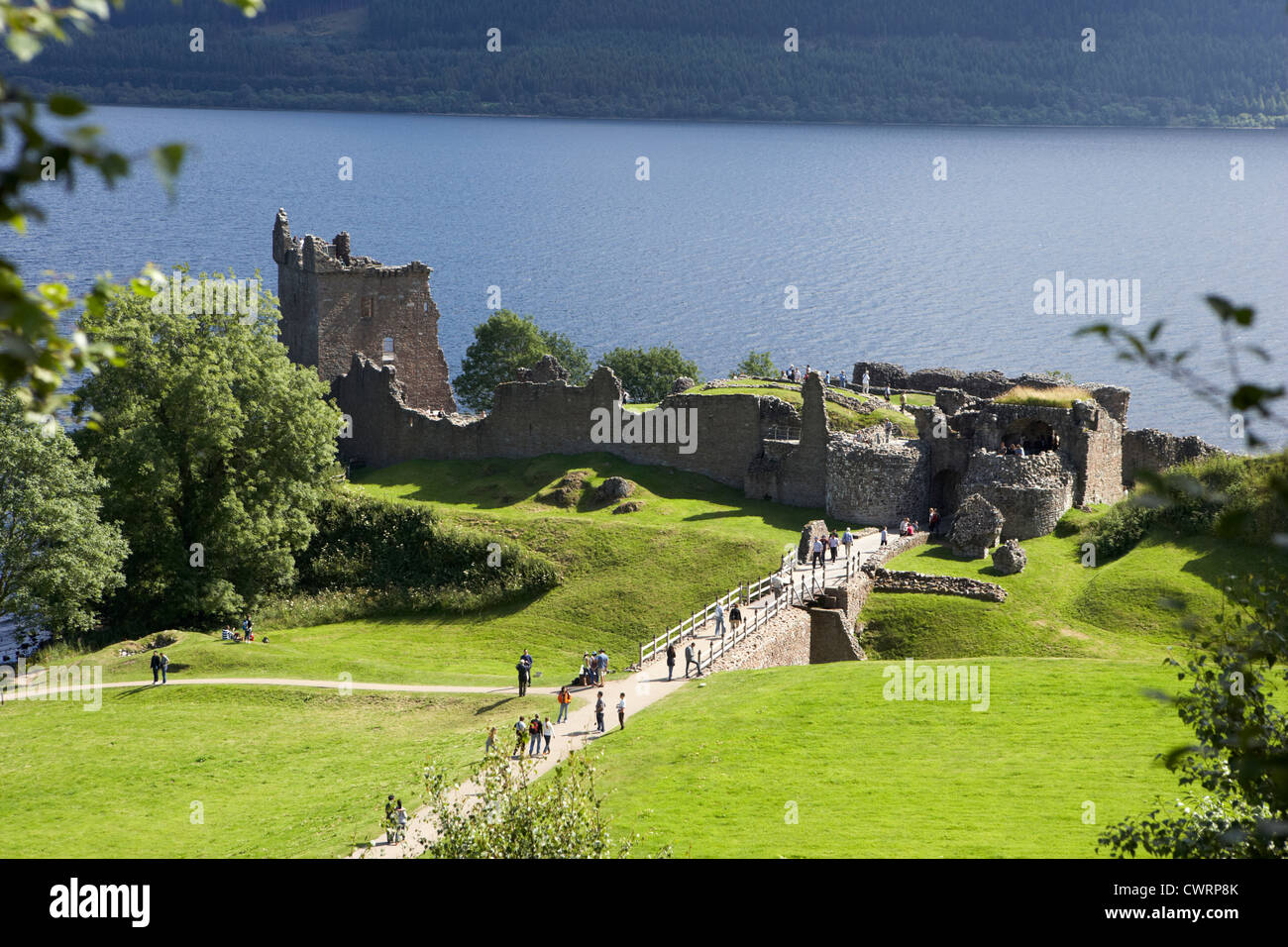 Urquhart castle and Loch Ness highland scotland uk Stock Photo