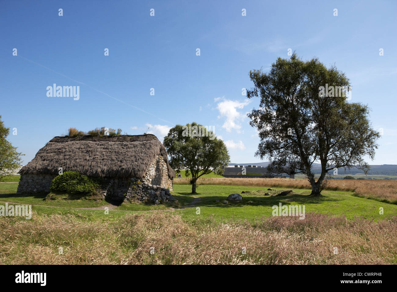 the old leanach cottage on Culloden moor battlefield site highlands