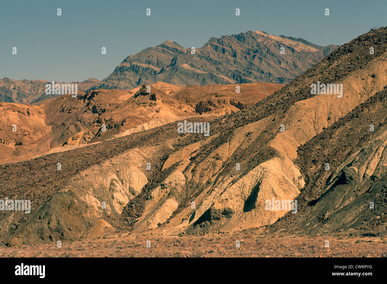Death Valley National Park, California, USA Alluvial Fan and Eroded