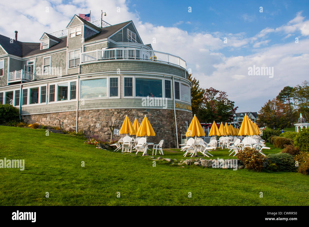Luxury Hotel and restaurant in Village of Bar Harbor on Mount Desert