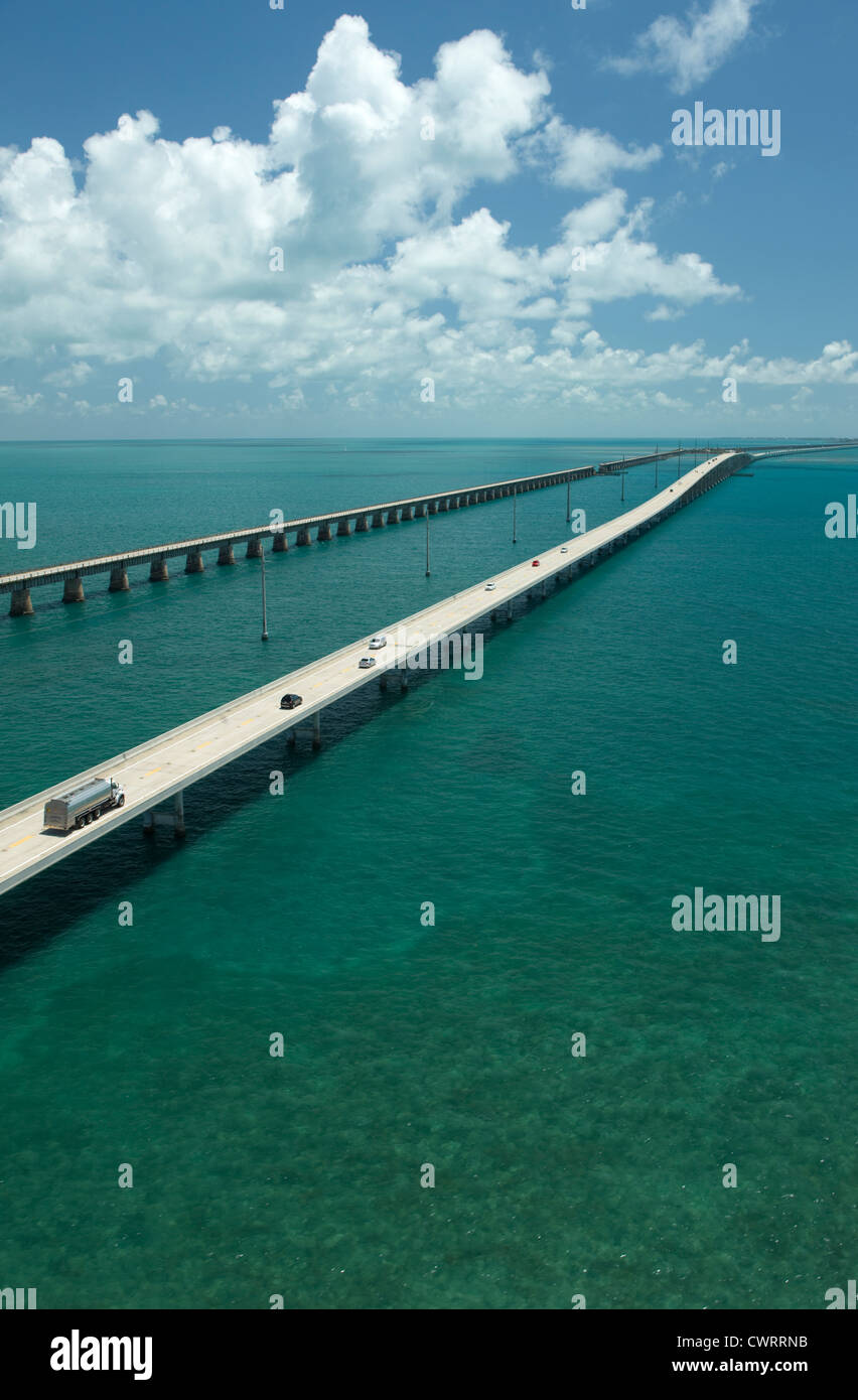SEVEN MILE BRIDGE MONROE COUNTY FLORIDA USA Stock Photo