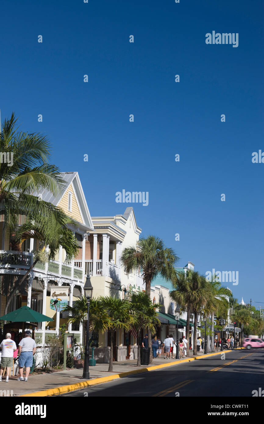DUVAL STREET SHOPS KEY WEST OLD TOWN HISTORIC DISTRICT FLORIDA USA