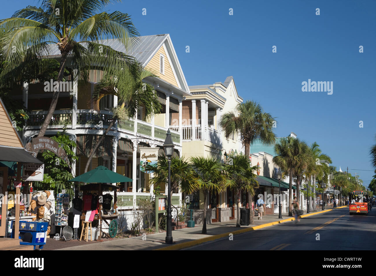 DUVAL STREET SHOPS KEY WEST OLD TOWN HISTORIC DISTRICT FLORIDA USA
