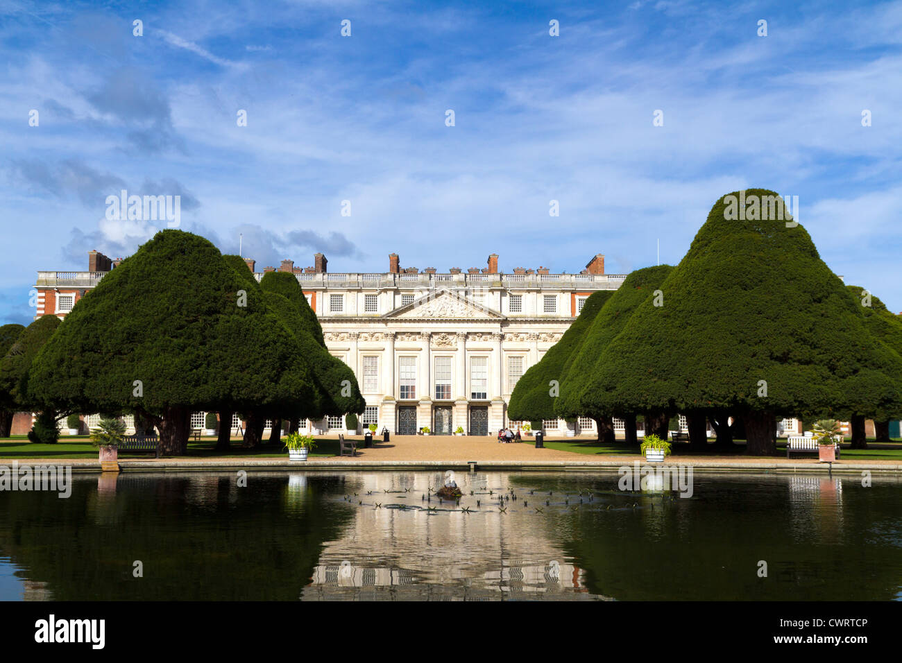 Hampton Court Palace in the UK Stock Photo
