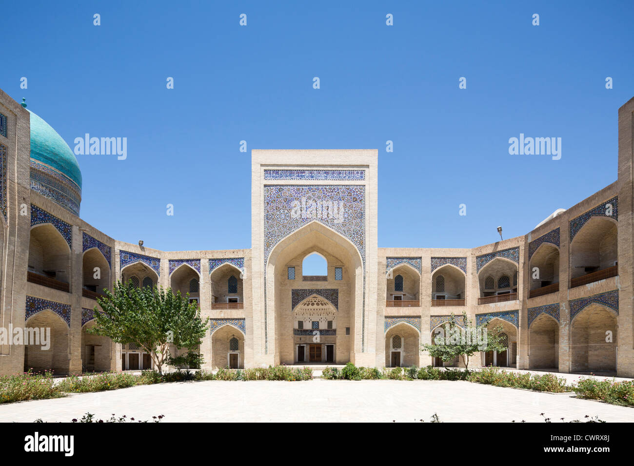 Mir-i Arab Madrasa, Bukhara, Uzbekistan Stock Photo