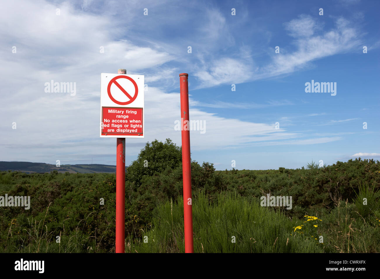 british military firing range fort george highland scotland uk Stock ...