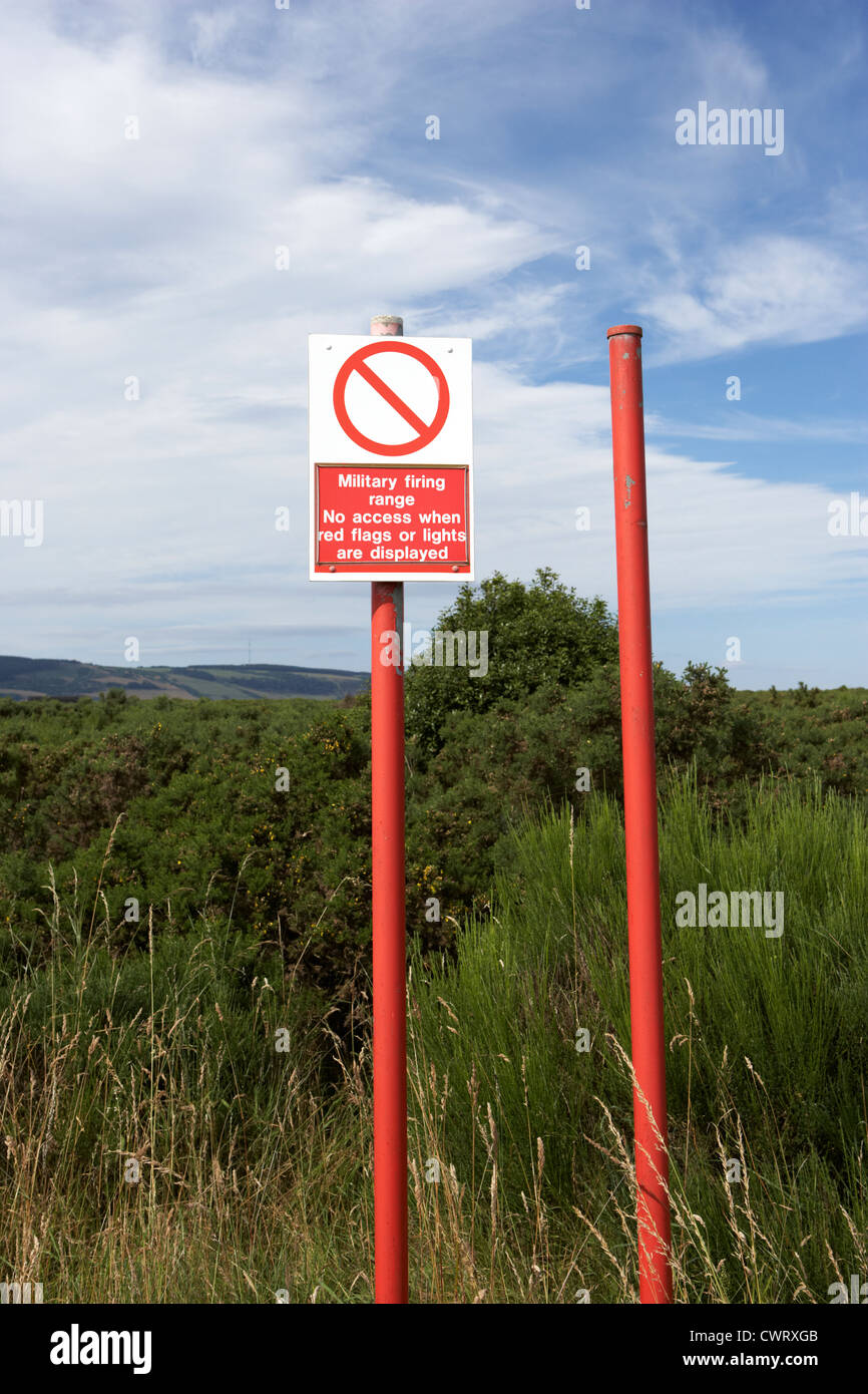 british military firing range fort george highland scotland uk Stock ...