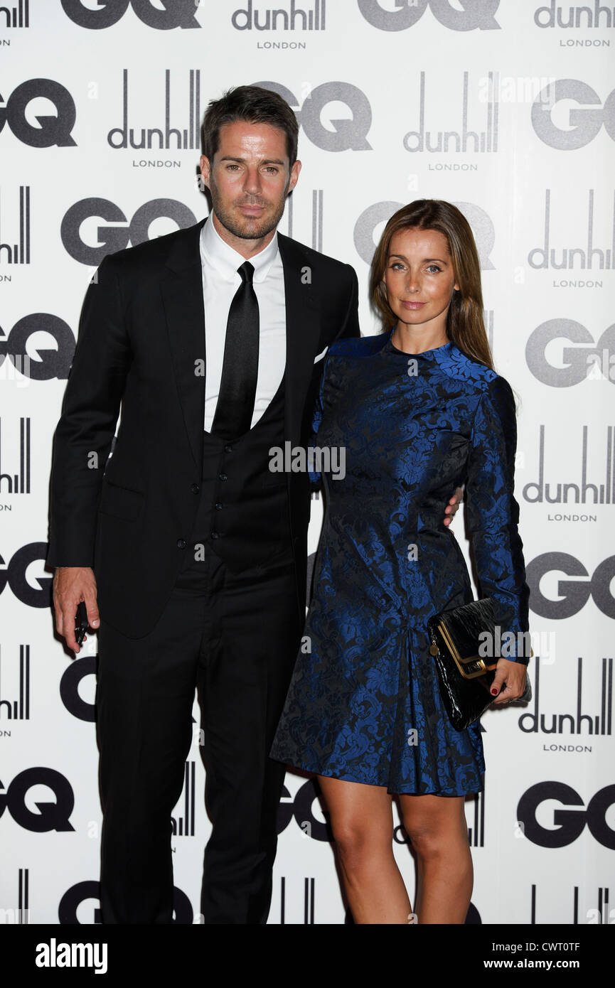 Louise Redknapp and Jamie Redknapp arrive for the GQ Men of the Year Awards at a central London venue. Stock Photo