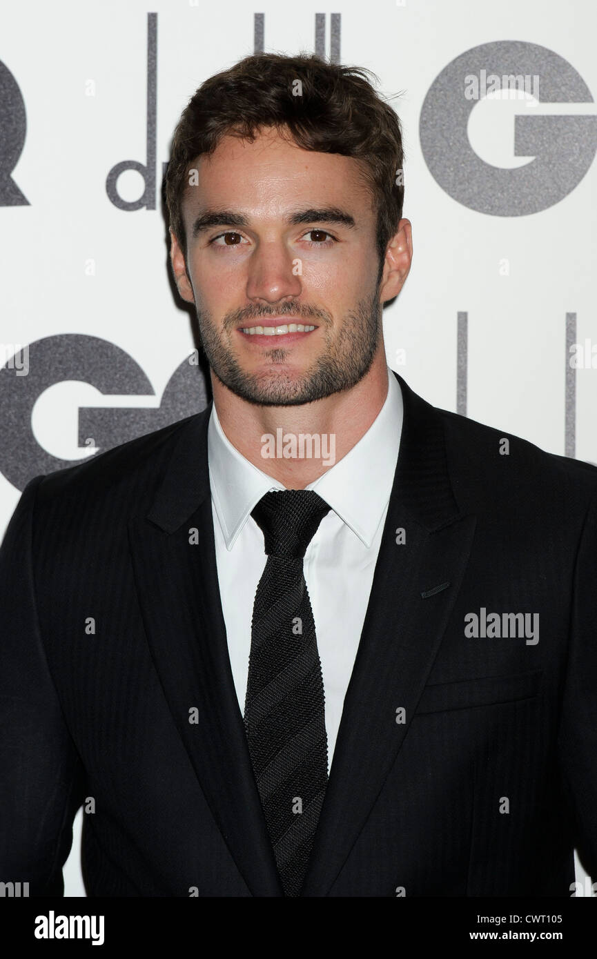 Thom Evans arrives for the GQ Men of the Year Awards at a central London venue. Stock Photo
