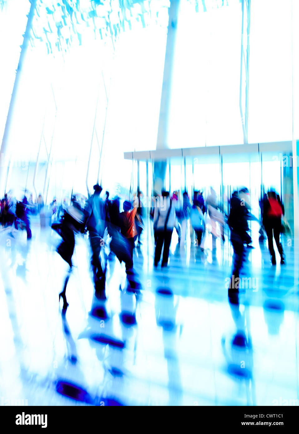 city business people abstract background blur motion Stock Photo - Alamy