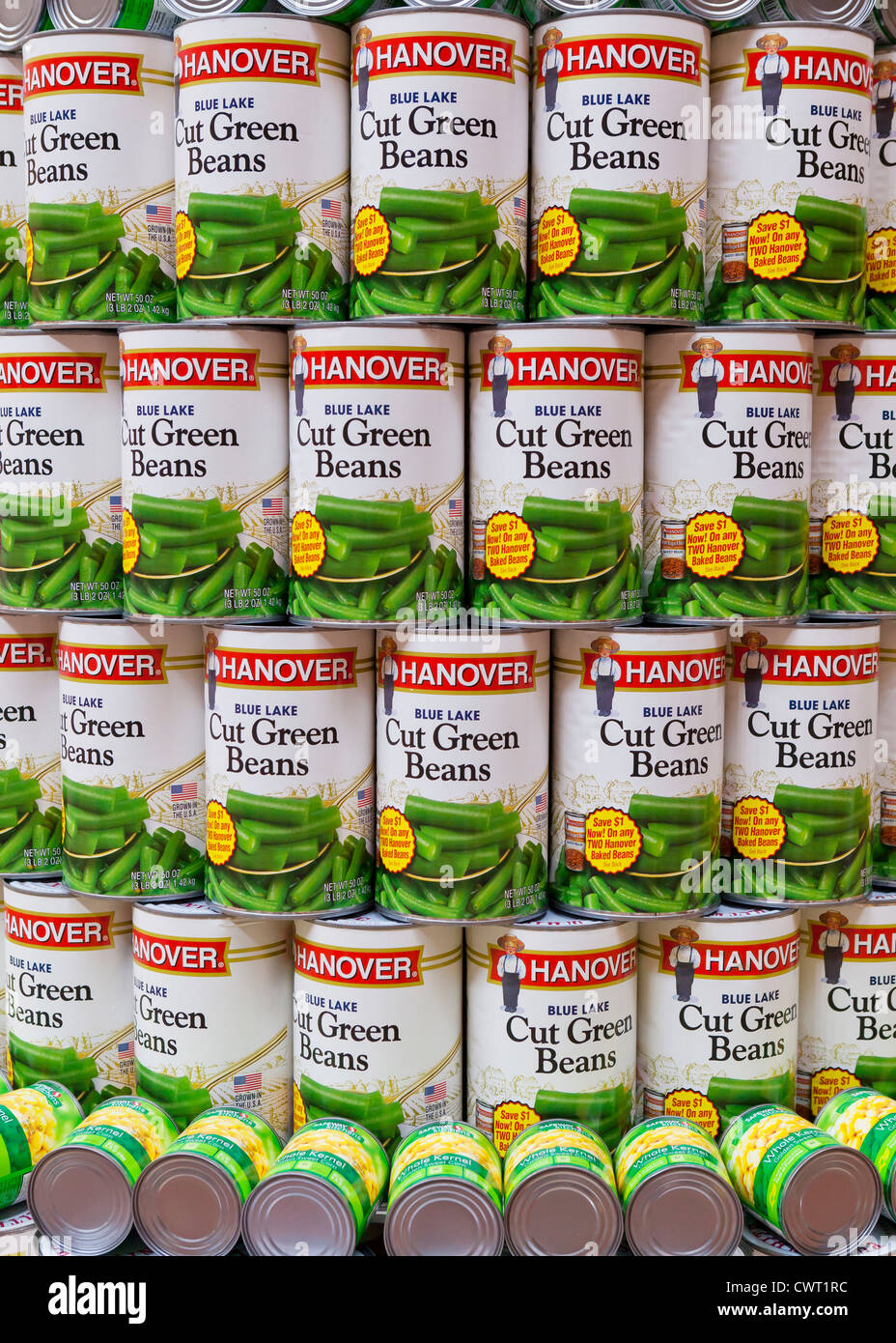Canned Hanover Cut Green Beans Stock Photo Alamy