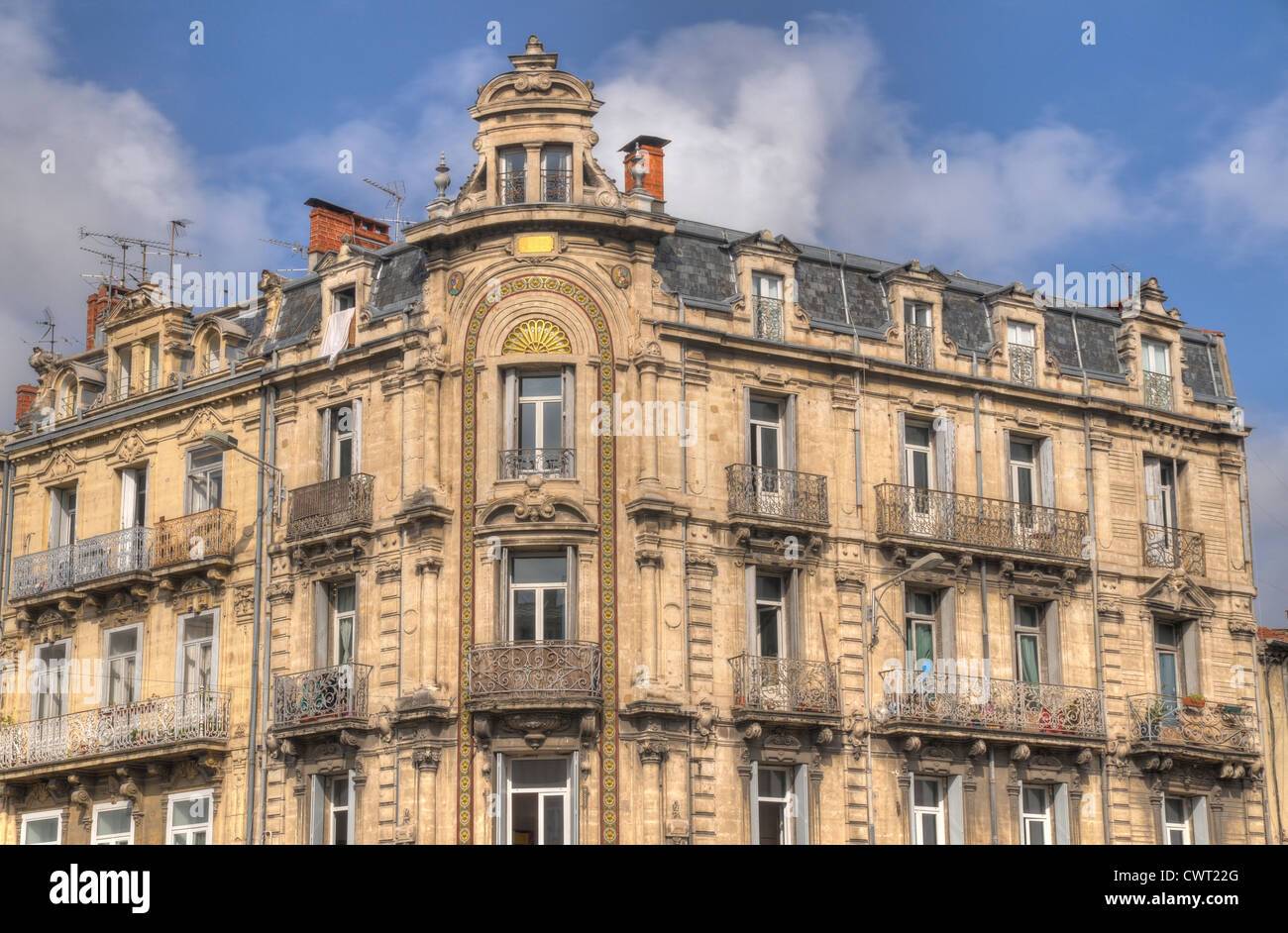 French architecture retro. Stock Photo