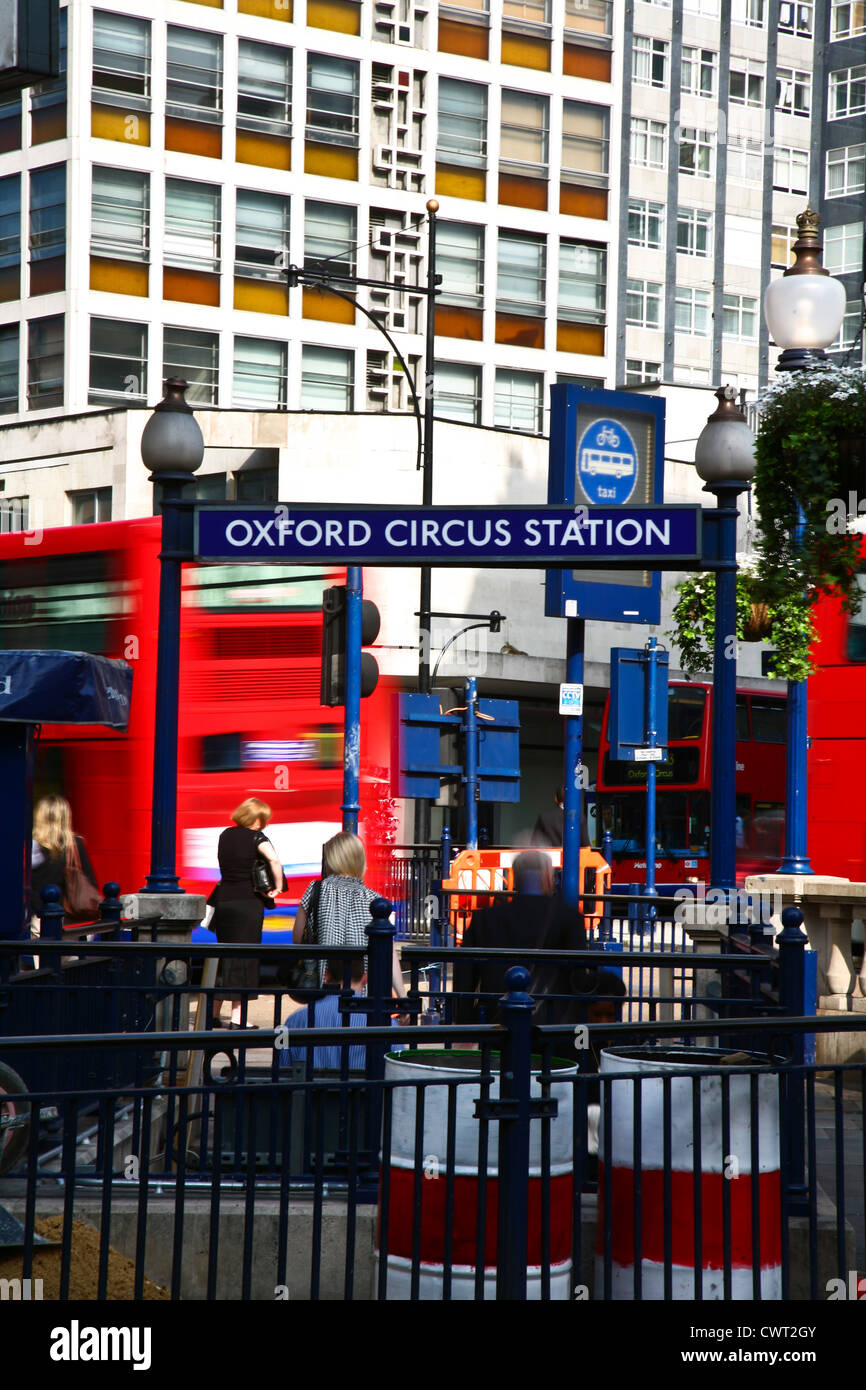 Oxford Circus Station Stock Photo Alamy