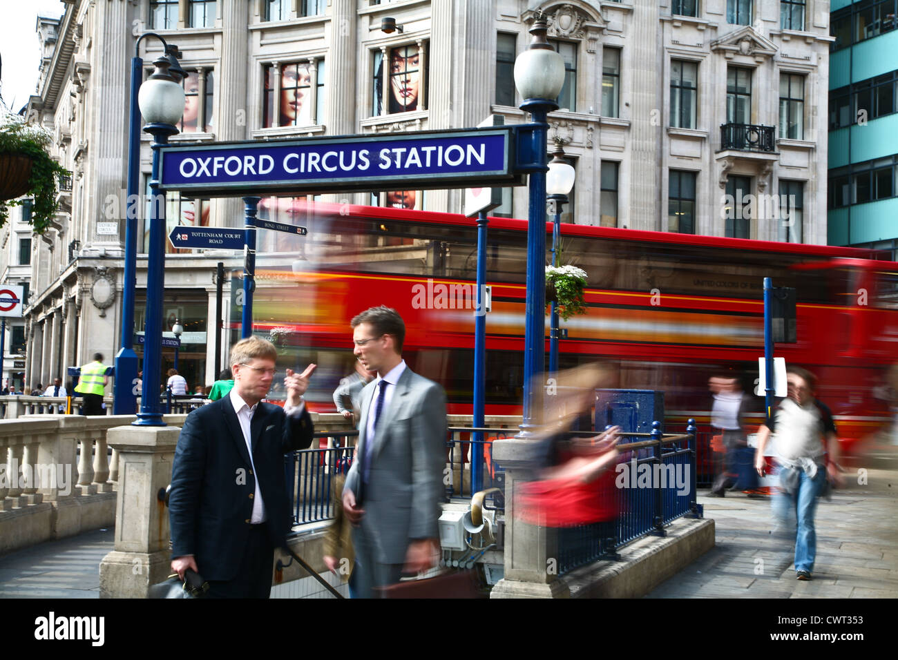 Oxford Circus Station Stock Photo Alamy