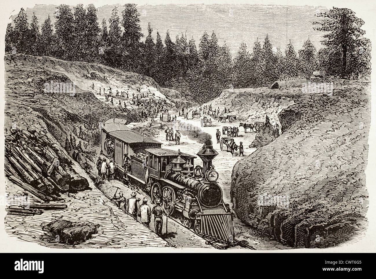 Dixie trench, California Stock Photo