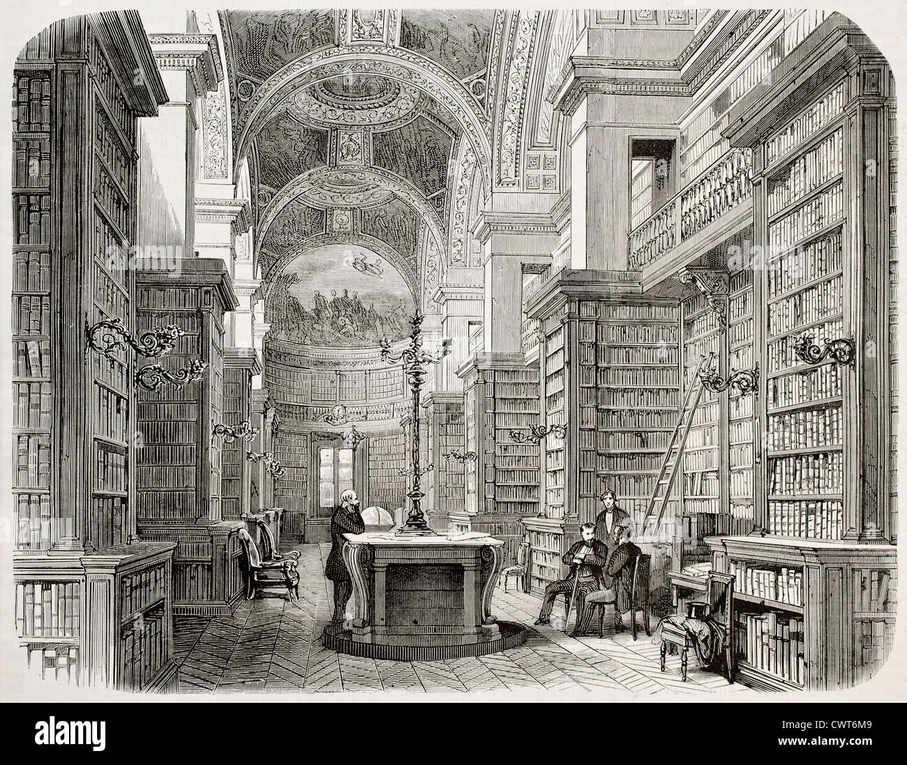 Palais Bourbon library Stock Photo Alamy