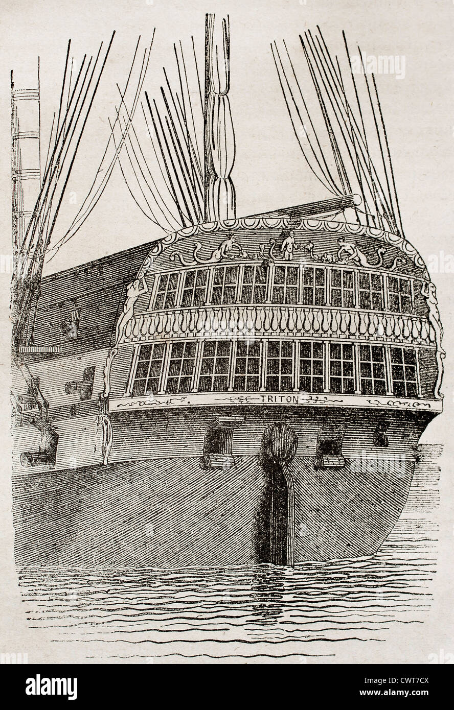 Stern of the battleship hi-res stock photography and images - Alamy