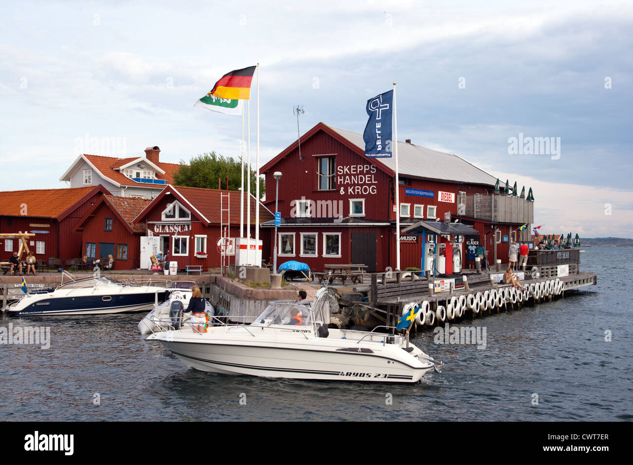 Swedish fishing town Stock Photo