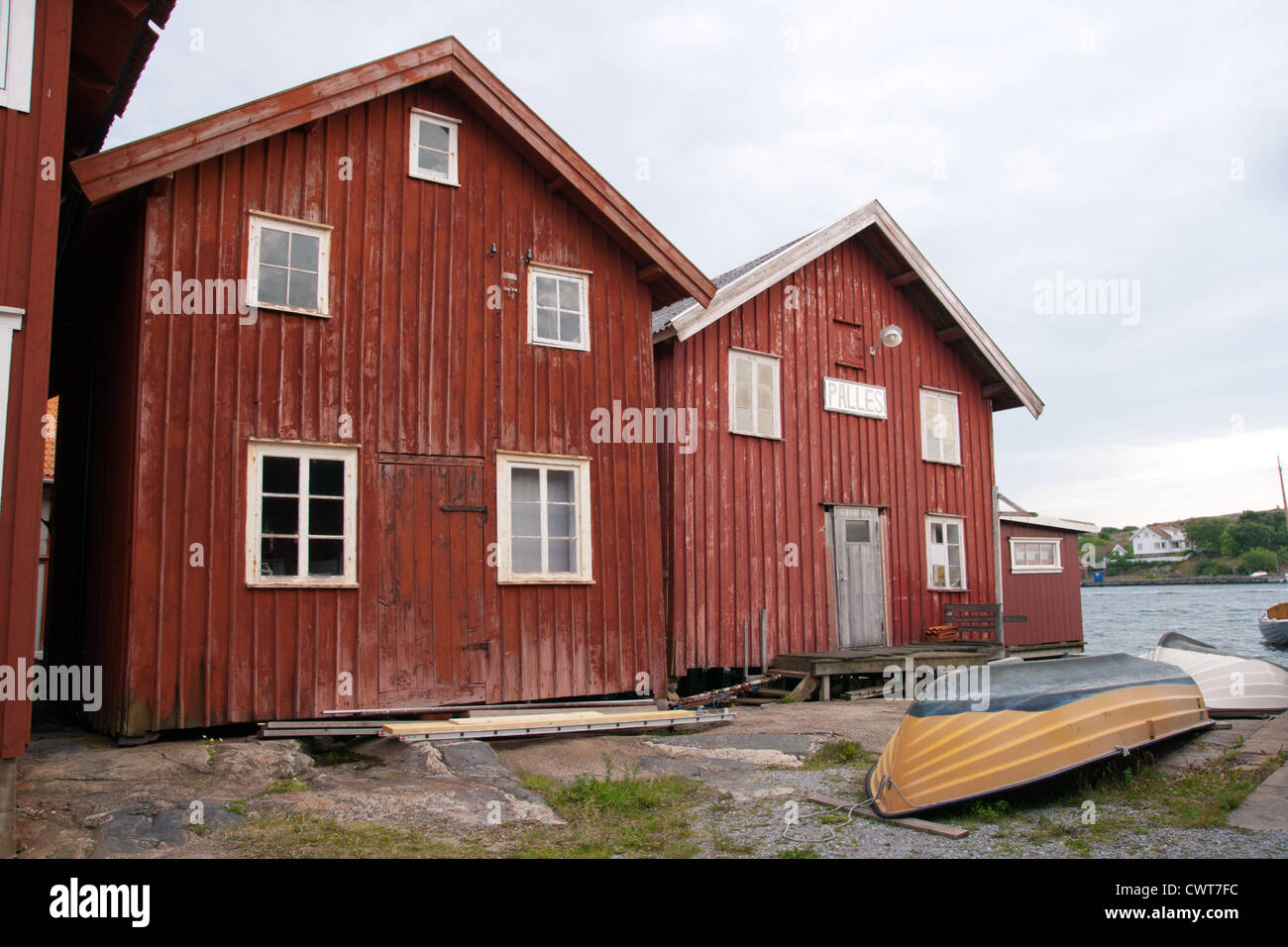 Swedish fishing town Stock Photo