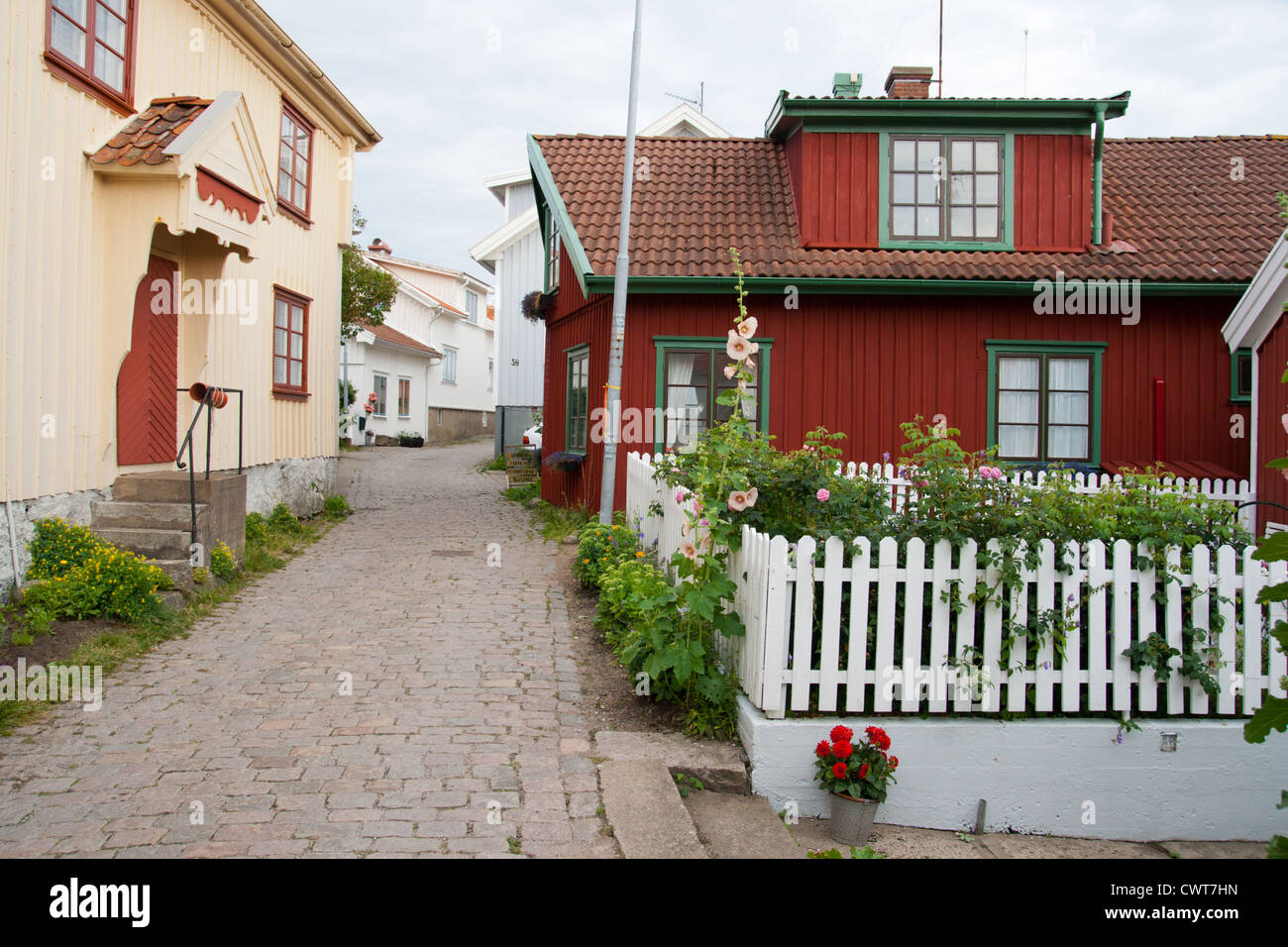 Swedish houses Stock Photo