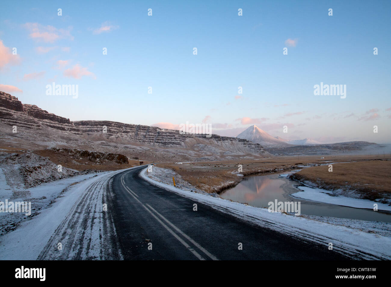 Road through Iceland Stock Photo