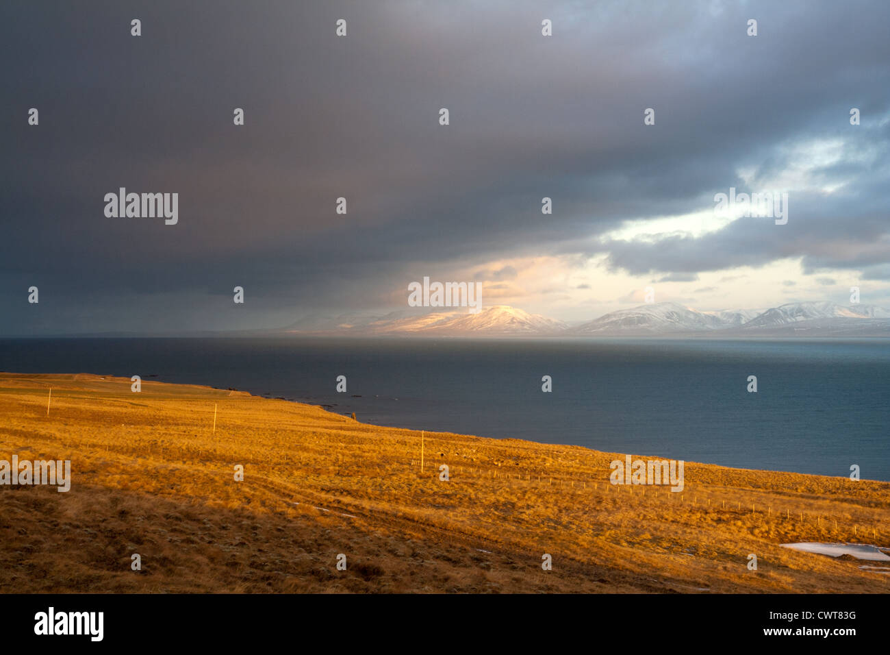 Clouds over Iceland Stock Photo