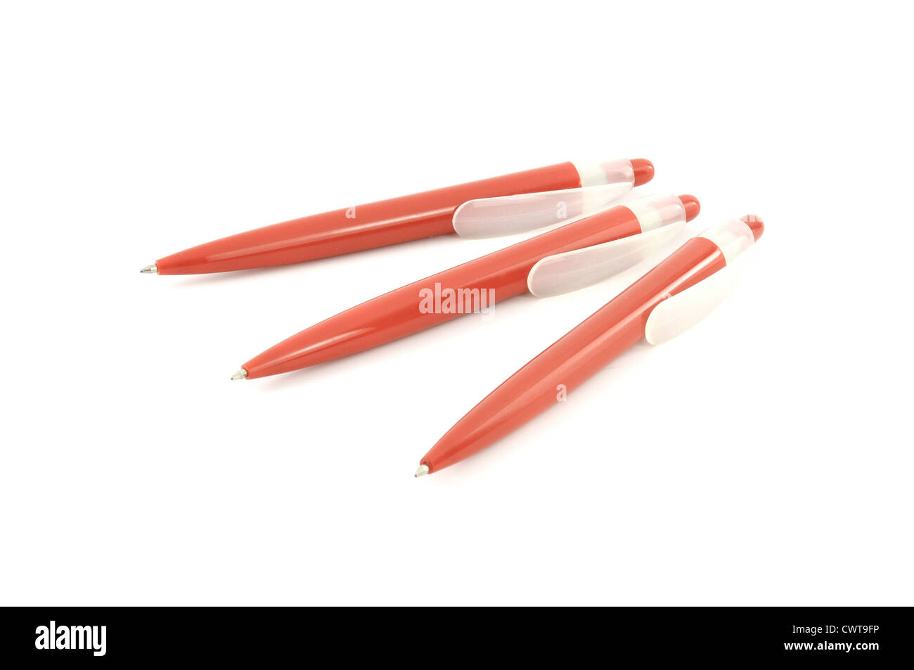 red pen on white background Stock Photo