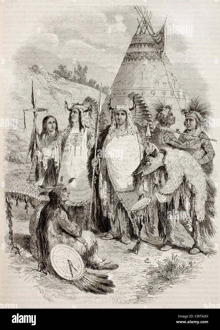 Native Americans tribe Stock Photo